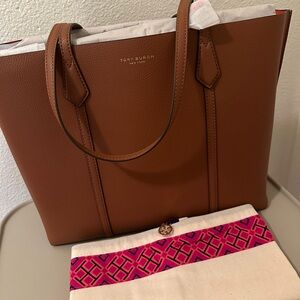 BRAND NEW Tory Burch Triple Compartment Leather tote